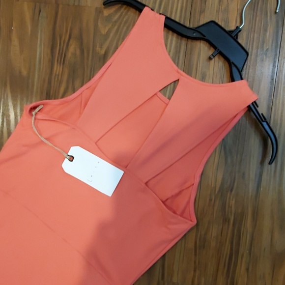 NWT Leith Coral Dress - Picture 4 of 5